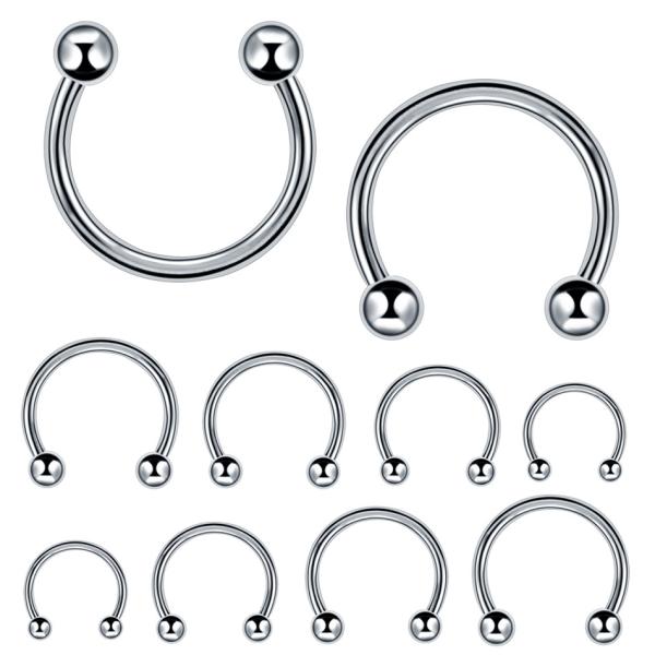 Rainbow color nose ring fashion body piercing jewelry lip ring