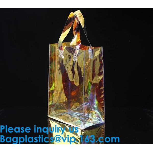 Laser PVC Tote Shopping Bag Promotional Custom Waterproof Transparent Pvc Beach Bag Sets Shopping Online Women Hand Bag