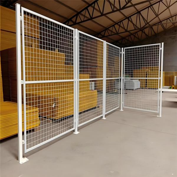 Clôture métallique périmétrique soudée et revêtue de PVC pour l'isolation d'atelier