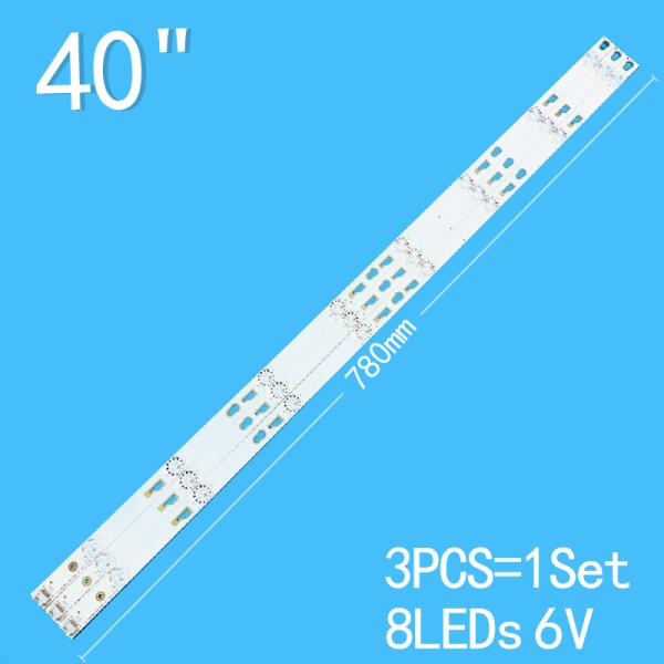 For TCL L40F3303B L40F3301B Light Bar TOT_ 40F3800_ 3X8_ 3030C_ V1