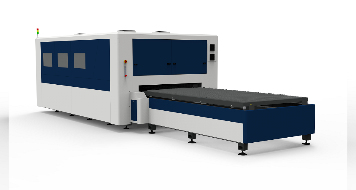 QH-8025FB High power Sheet Metal Laser Cutting Machine Dual Table 8000×2500mm