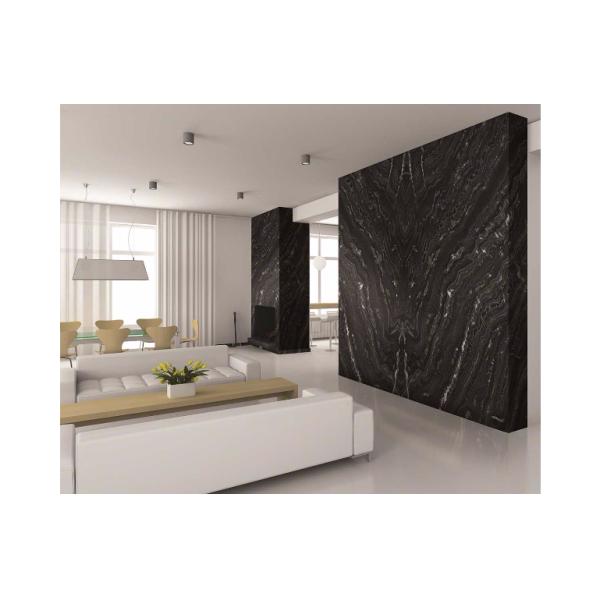 Granite Countertops In Kitchen , Agatha Black Granite Countertop Polish Finished