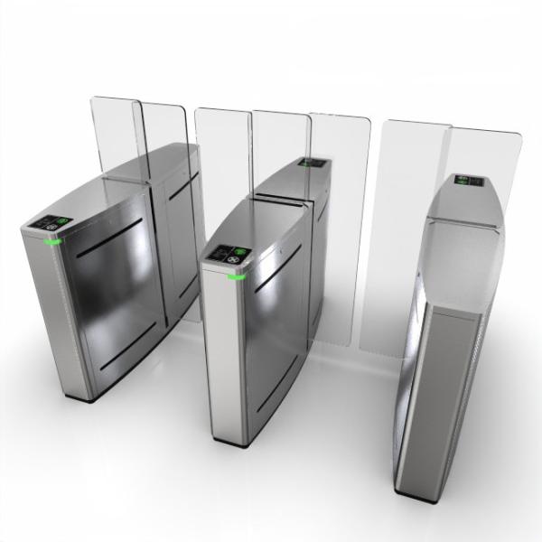 SUS304 Stainless Steel Sliding Turnstile For Theaters / Office Buildings / Factories