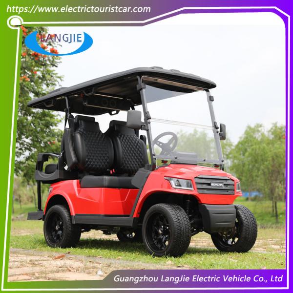 Mini 4 Wheel 4 Person Electric Club Car Golf Carts With 48V Battery Powered