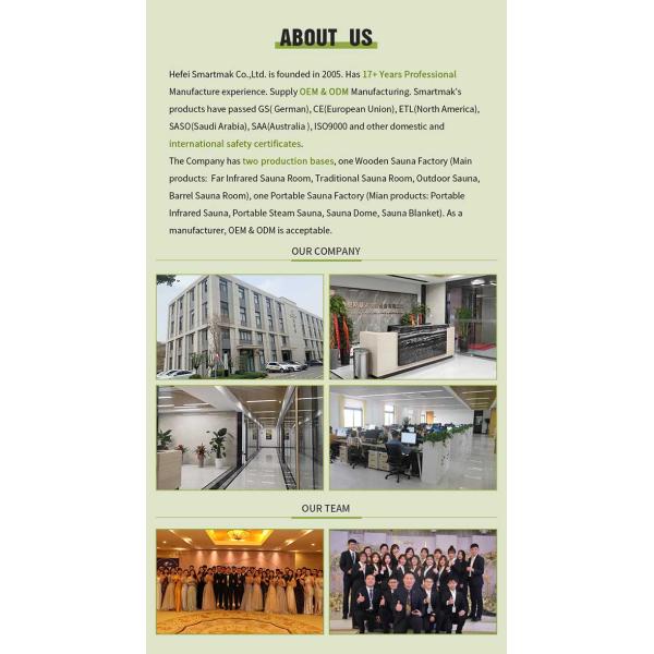 3 Person Bluetooth Compatible Wooden Steam Infrared Sauna For Home