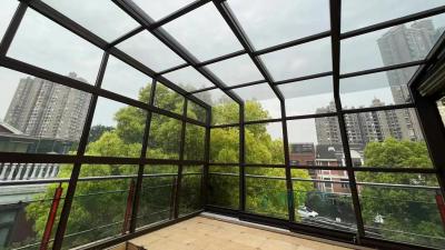 Modern Transparent Glass Cube with Aluminum Alloy Body for Abundant Natural Light