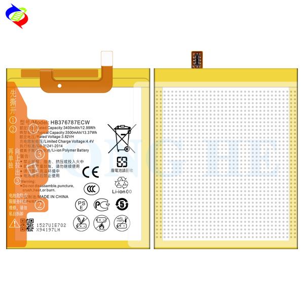 Белый А 3500mAh 3.82V Ли-полимерная батарея для Huawei Honor V8 Мобильный телефон HB376787ECW
