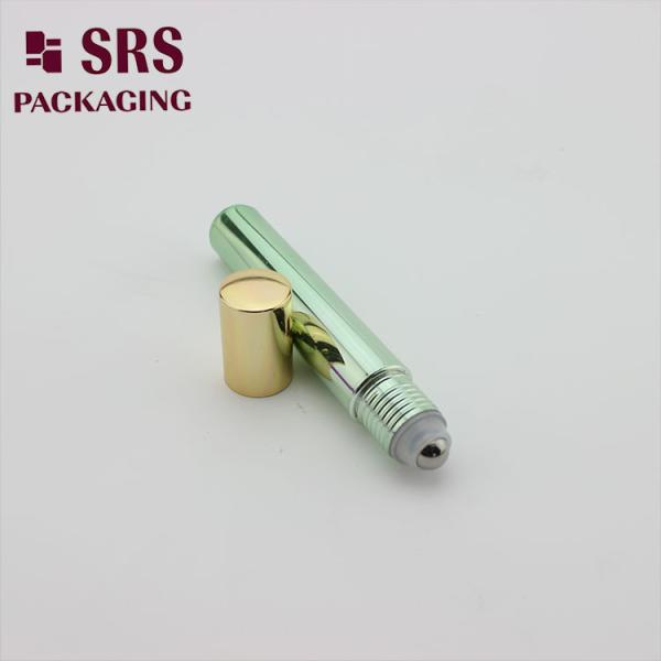 SRS Empty Roll On Bottle Metalized Green Color 15ml For Perfume