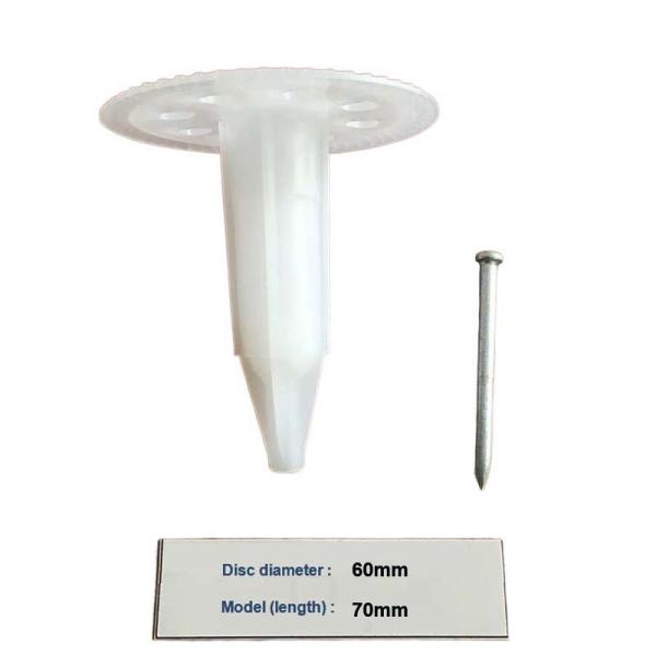 Plastic Shooting Nail 250mm HDPE Wall Insulation Anchors