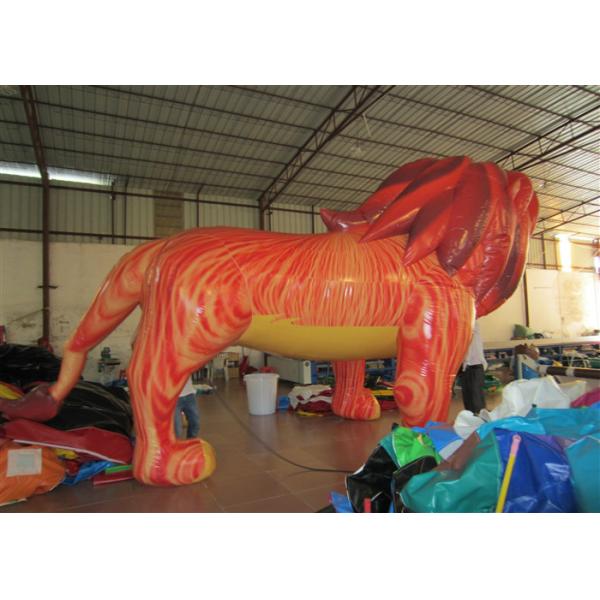 Реклама мультфильма раздувная подписывает цифровую картину гигантский раздувной лев для выставки