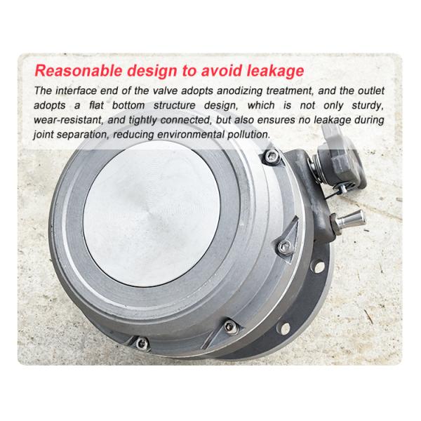 Oil Media European Standard Aluminum Alloy Fuel DischargeAPI Bottom Loading Valve for Tanker Truck E20 and B100 biofuels