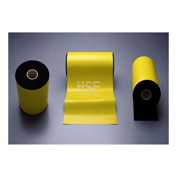 60μm Base Film 25μm Emboss Depth Yellow-Black Dual-Color CPP Film for Packaging and Industrial Marking