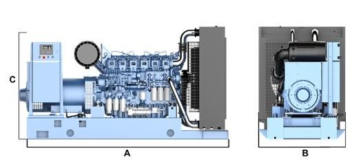12VDC  8M33 640kw 800kva WEICHAI Diesel Generator 720kw 900kva Diesel Inverter Generator