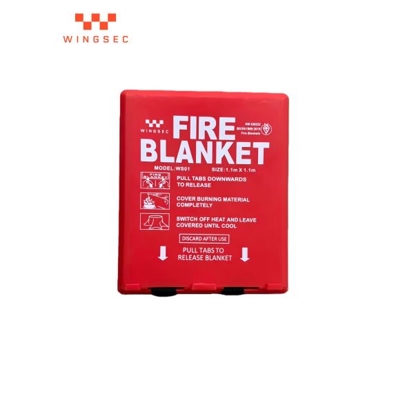 Couverture ignifuge en fibre de verre certifiée BSI, couverture de sécurité incendie