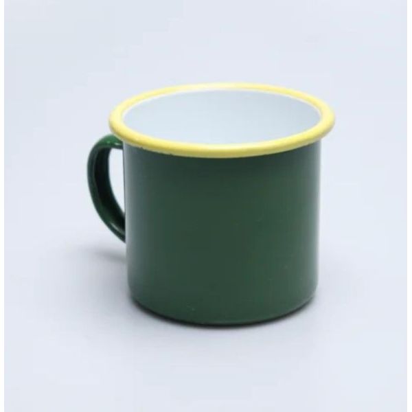 OEM Colorful Enamel Steel Mug 12oz 350ml Carbon Steel Drinking Camping Mug