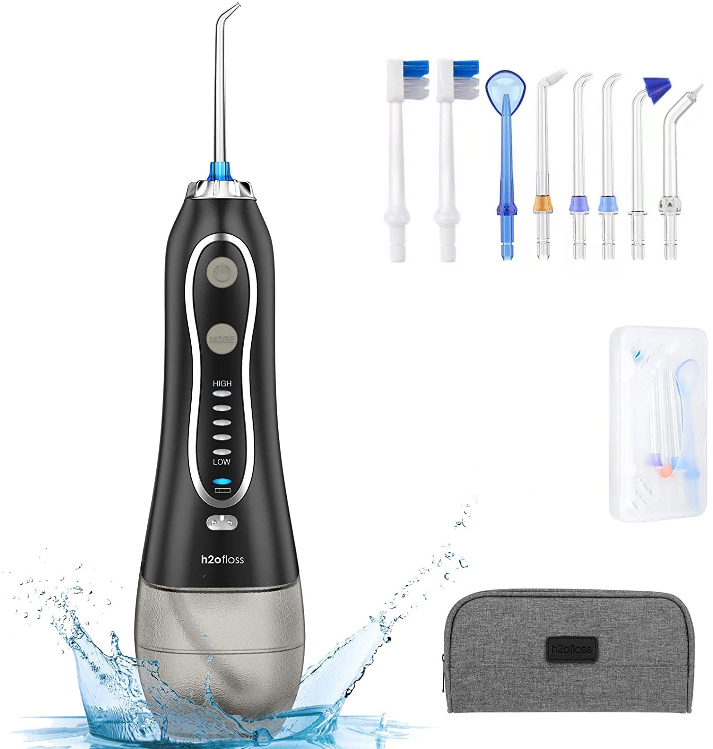 Мультимодная устная вода Flosser IPX7 Irrigator делает водостойким с батареей лития