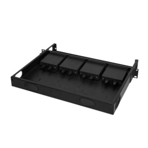 96 Port MPO Patch Panel High Density Multiple Polarities Black Shell