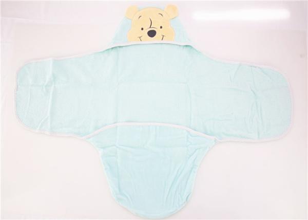 Velour Terry Breathable Unisex Swaddle Blanket , Sleeping Baby Swaddle Sheets