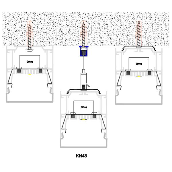 Приостанавливанный профиль СИД алюминиевый для водителя в Width50mm high95mm