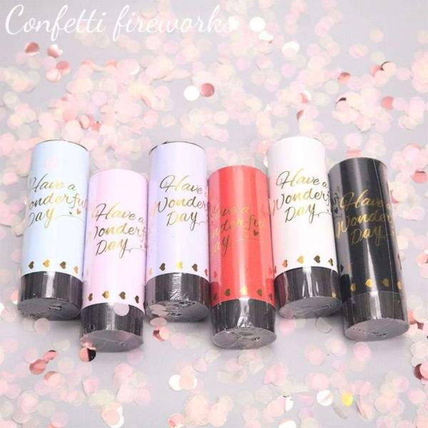 Custom Logo Happy Wedding Birthday Party Biodegradable Paper Spring Confetti Poppers