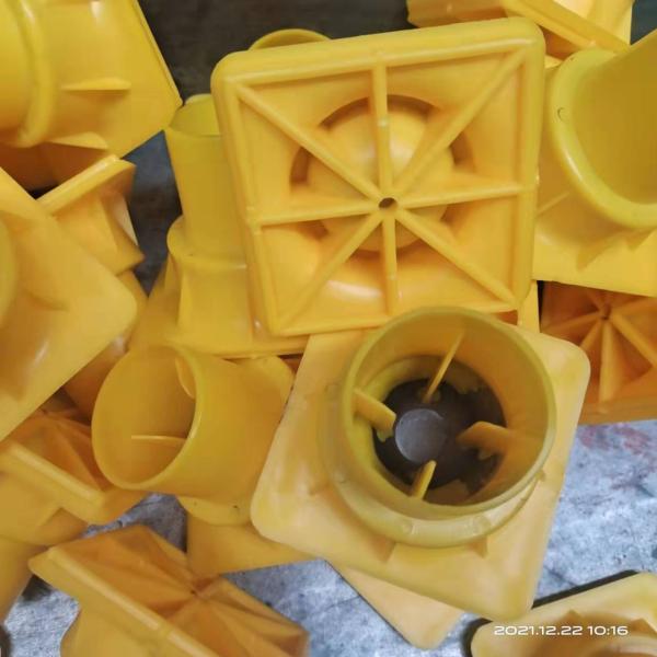 Plastic Safety Mushroom Rebar End Caps Steel Bar Protection For Concrete Construction