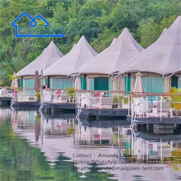 Pvdf Safari Camp Hotel Tent WaterProof Fire Retardant tent For Glamping Resort