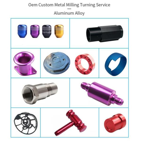 Colorful Aluminum Alloy Spare Parts for OEM Precision Auto Lathe Mini Small Parts