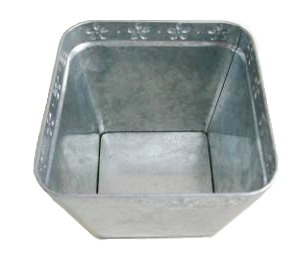 0.285mm thickness PMS Round Galvanized Zinc Ash Bucket