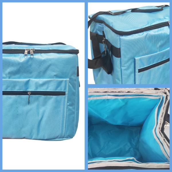 Refrigerador de sangue suave 15Ltr Medicamento Armazenamento a frio Viagem com alças