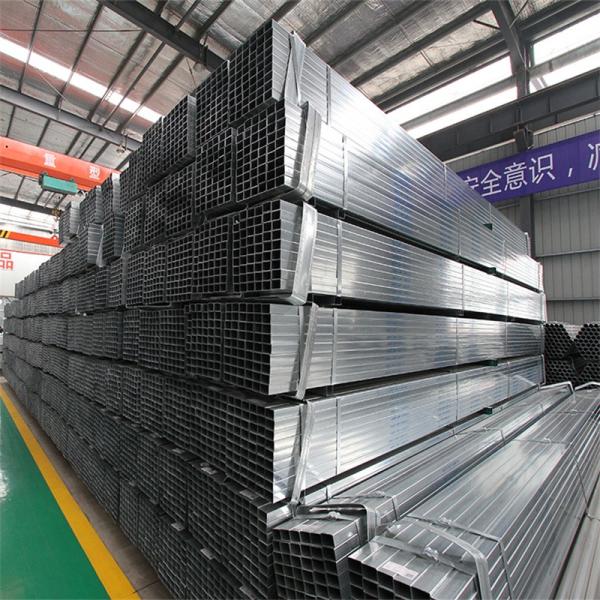 Q195 Low Carbon Steel Hot Dip Galvanized Coating Square Rectangular Tube
