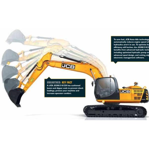 33132714 JCB220 arm hydraulic cylinder JCB excavator spare parts JCB Heavy equipment parts high performance