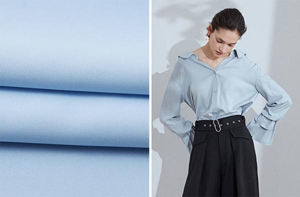 Charmeuse 96 tela chiffon tecida da roupa da tela 150cm do Spandex do poliéster 4