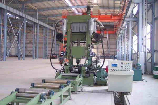 Automatic H Beam Production Line With Assembling / Welding / Straightening Combined