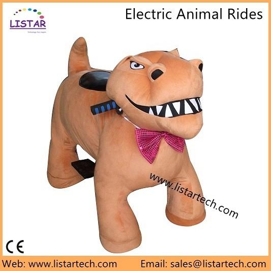 rechargeable battery motorized plush riding battery powered ride on animal
