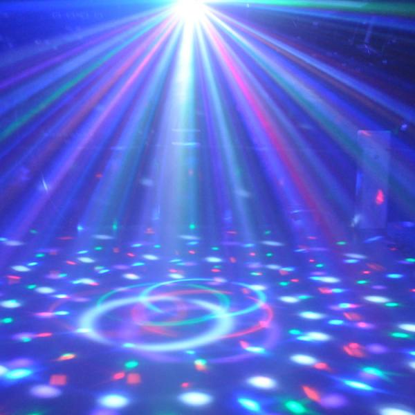 Mini DMX RGB MP3 LED Crystal Magic Ball Lamp Dj Lighting Effects Remote Controller