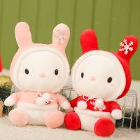 L'ODM pèlent le jouet amical de peluche de lapin de flocon de neige de 20cm
