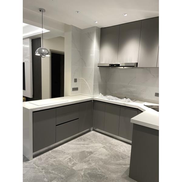 Contemporary Design Modern Kitchen Cabinet with Particle Board Carcase and Plywood Door
