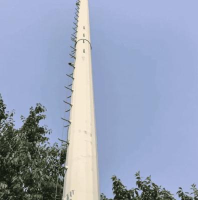 Durable Monopole Telecom Tower Anti Corrosion Monopole Transmission Towers 30M