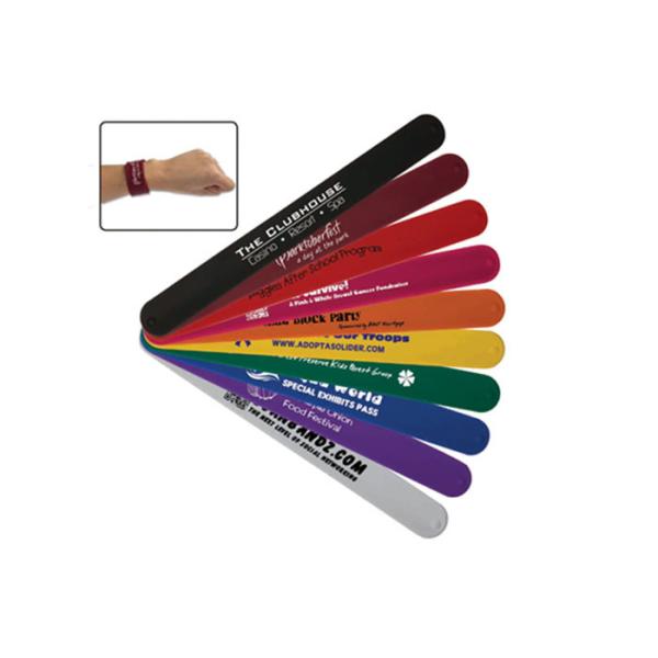 Promotional Silicone Slap Wristband High Durability For Outdoor Concerts