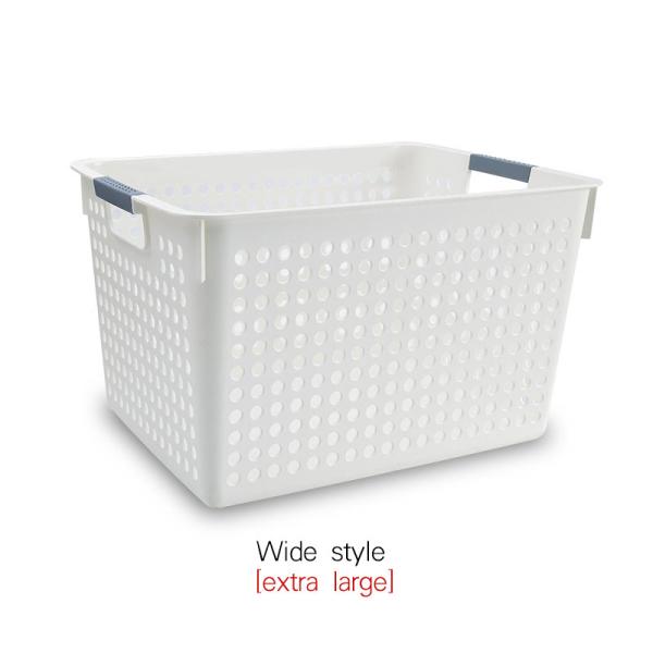 Grey 40*20.6 Rectangular Plastic Storage Baskets For Clothes Durable