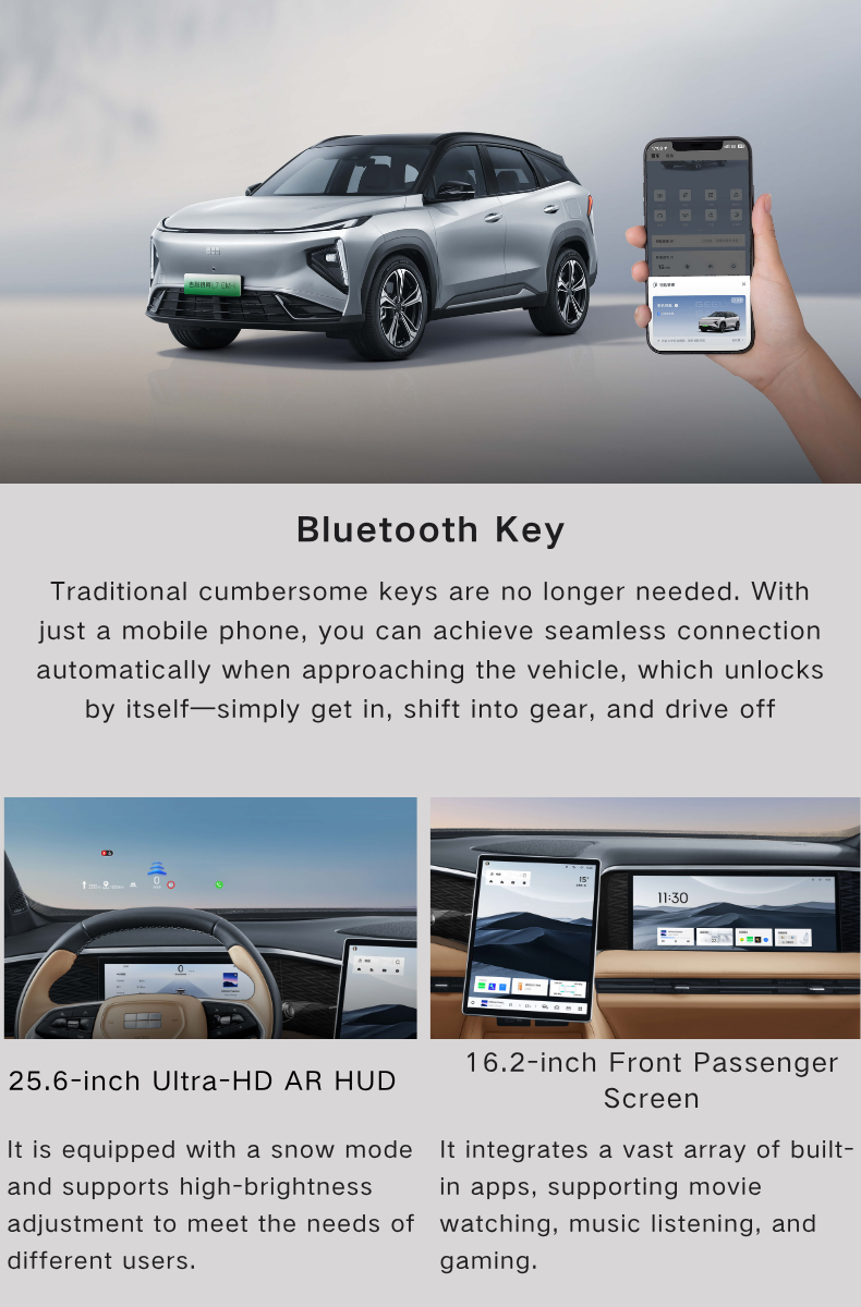 New 2025 for Galaxy L7 PHEV SUV Spacious 5-Seater High Speed 100-150kW Power 300-400Nm Torque