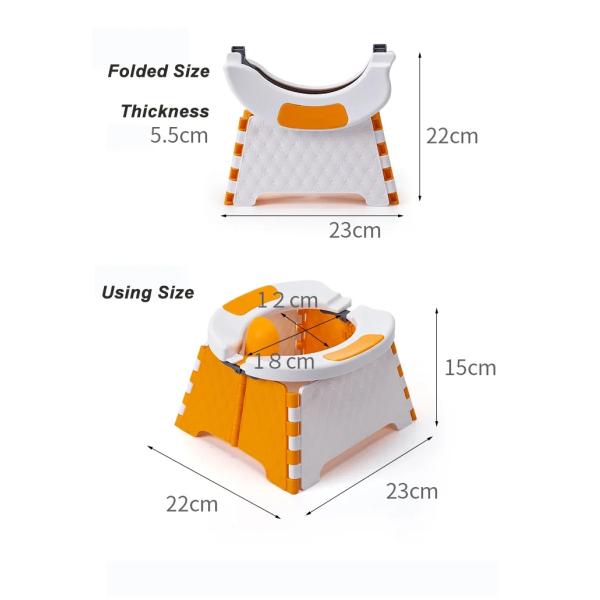 Eco Friendly Blue Pink White Print Kids Potty Toilet Trainer with Customized Packing and Logo