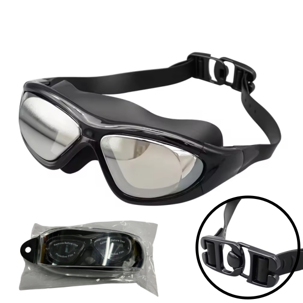 Clear Frame Comfortable Swim Goggles For Adults With No Leaking Lens