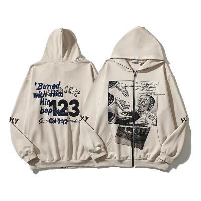 Regular Sleeve  Plus Size Oversized Hoodie Cotton And Spandex Blended Logo Printed