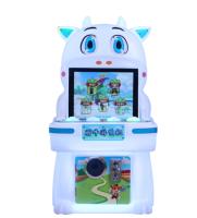 19 pulgadas Nuevo Cute Cow Button Video Arcade Juego de la máquina de los niños