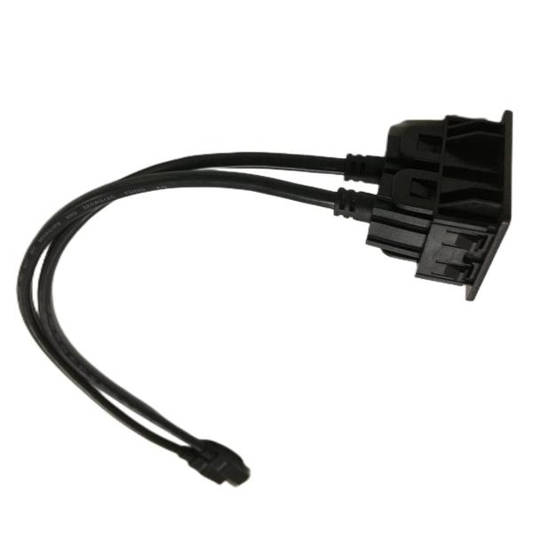 FCC Dual USB Cable Extensão Prenda Monte Mitsubishi Para Carro