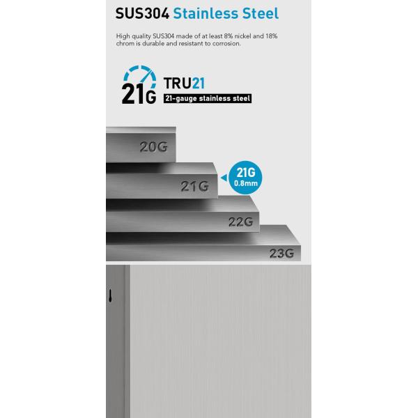 2 In 1 Recessed Paper Towel Dispenser , Stainless Steel 304 Commercial Toilet Roll Holder