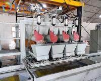 Máquina automática de dosagem de concreto de 2000 kg para produção de pedra artificial