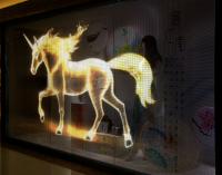 Écran LED transparent d'intérieur, couleur, affichage LED transparent d'intérieur