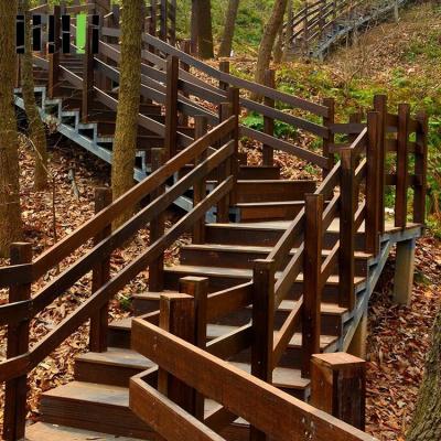 Prefinished Bamboo Deck Railing , Commercial Eco Forest Bamboo Stair Railing